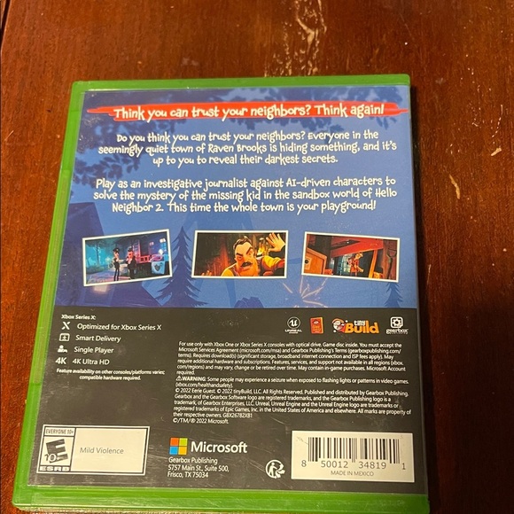 Hello Neighbor 2 for Xbox Series X and Xbox One - Green Case - Picture 2 of 6